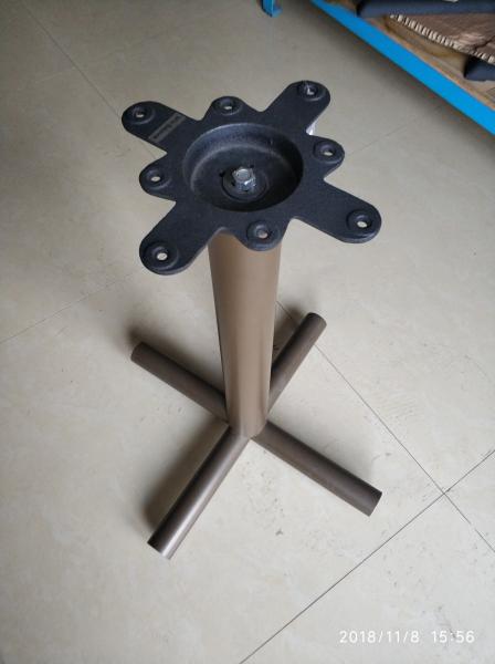 Restaurant Metal Table Legs  2''X20'' Table Base Black / Brown Colour End Base