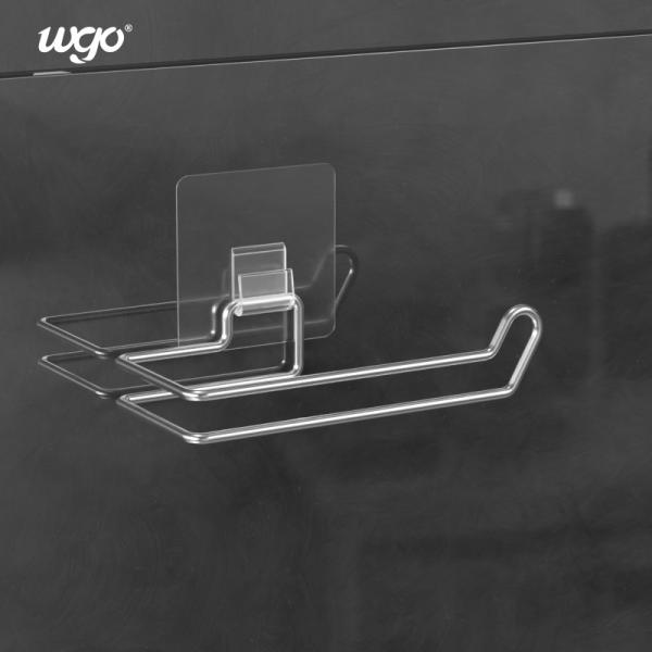 suporte de aço inoxidável autoadesivo de toalha de mão do trilho de toalha SS304 de 140mm