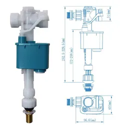 Válvula de llenado de inodoro de suministro de agua de fondo de GNC personalizable para el rendimiento