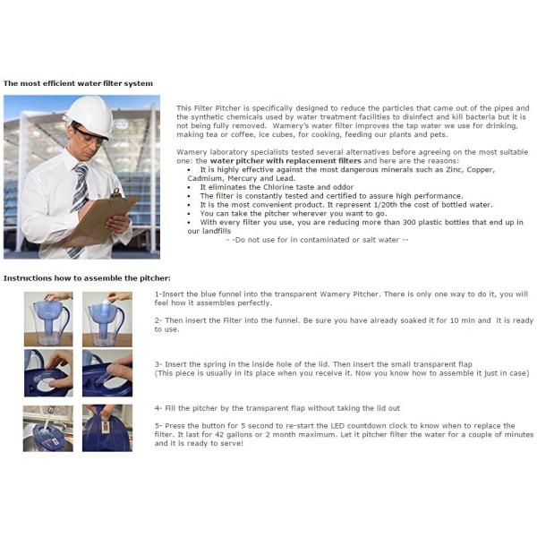 Compatible Brita Water Filter Jug 160L Lifetime Filter Fits Most Brand