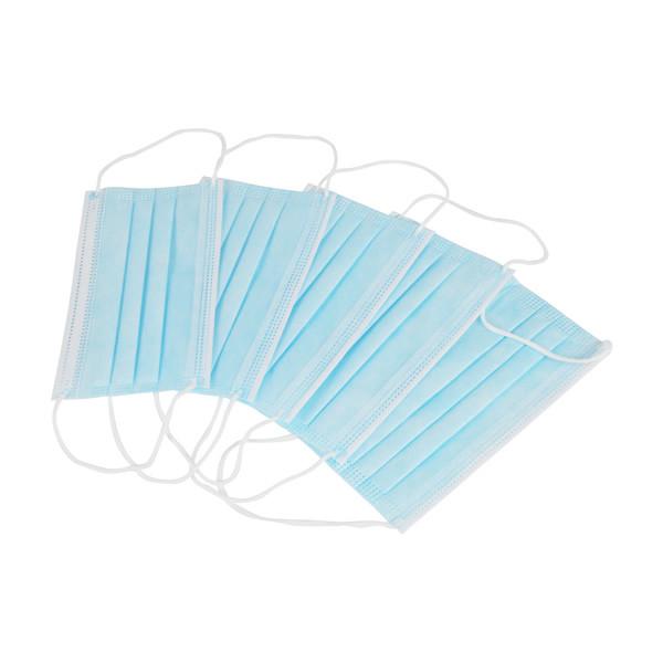 Hygienic Fashion Blue Color Disposable Face Mask , Disposable Mouth Mask