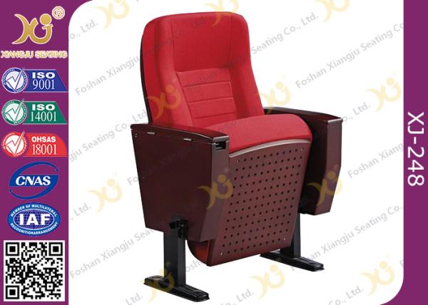 Powder Coating Finish Legs Auditorium Theater Seating Furniture With Tablet