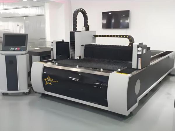 Machine de découpe au laser de tôle métallique à fibre métallique en acier inoxydable