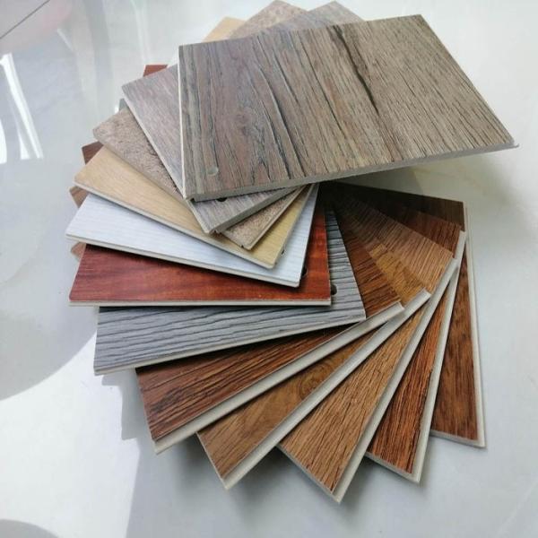 Pavimento de madeira look pedra plástico composto Spc vinil plancha para exigência do cliente