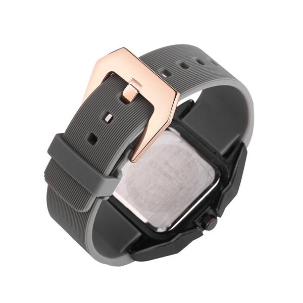 Square Silicone Strap Quartz Wrist Watch Waterproof Roman Vintage