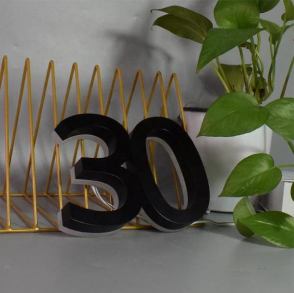 Hot Selling 3d Led Light Letter Channel  Stainless Steel Luminous Letter Sign