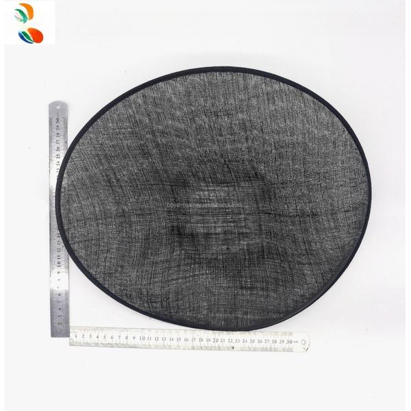 20*40 cm Millinery Supplies Hat Decoration Sinamay Base and Feather Fascinator Hat with Headband