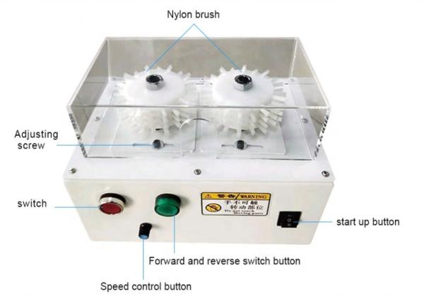 Máquina de escovagem de arame com motor de 10W com capacidade de enrolar arame trançado