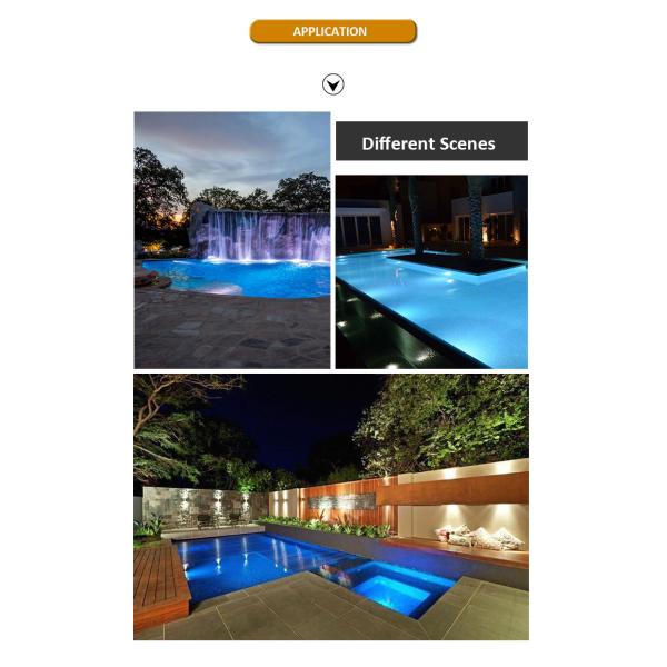 6W LED PAR56 бассейнный свет Ультра тонкий ПК материал Стенный монтаж бассейнные огни