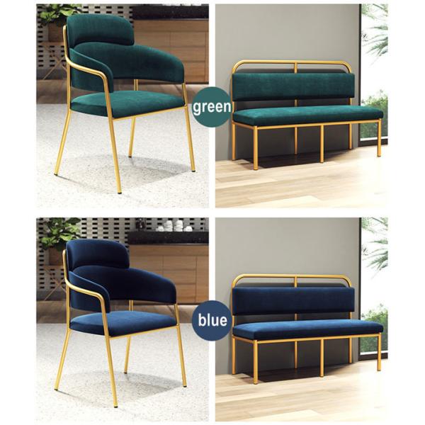 ODM lavable desprendible de las tablas y de las sillas del restaurante del terciopelo del metal que asienta