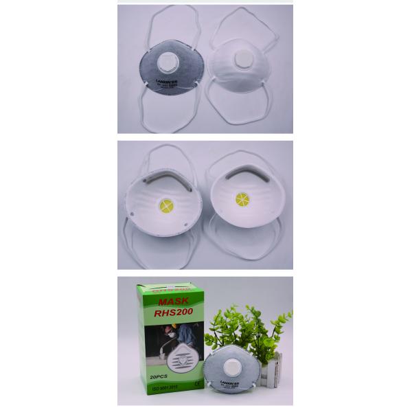 Disposable KN95 Face Mask Protection With Valve FFP2 8600V Skin Friendly