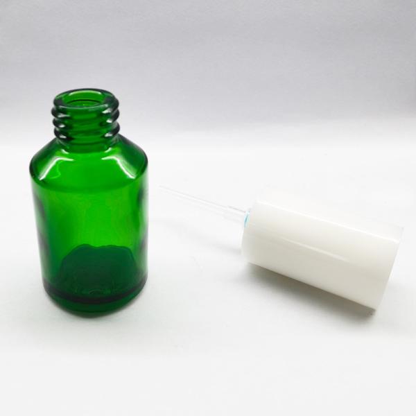 Зеленая капельница крышки бутылки плеча эфирного масла 30ml склоняя пластиковая