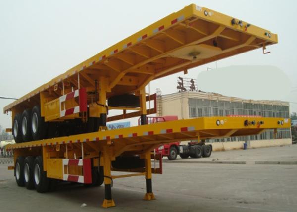 Do leito eixos 30-60Tons 13m do caminhão de reboque 3 semi para o recipiente de carregamento