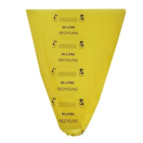Cornstarch Yellow Hospital Biodegradable Garbage Bags Odorless
