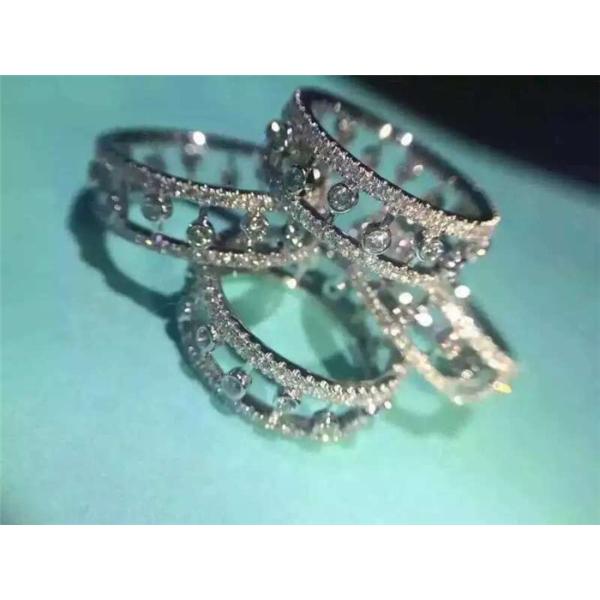 Cheap Price  Diamond Ring 18K White Gold Wedding Ring with VVS Diamonds