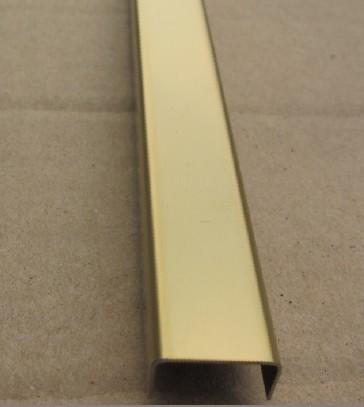 U Channel Manufacturer 201 304 Stainless Steel Mirror Gold Color For Glass Clamping In Foshan