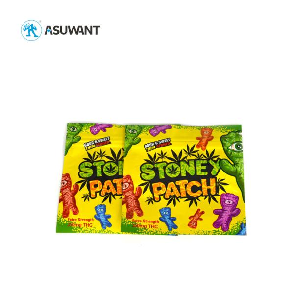 Ziplock Mylar Food Bags 3.5g For Tobacco Weed Spice Packaging
