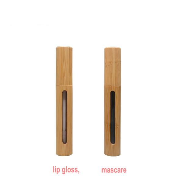 6 Gram 7ml Mascara Tubes Bulk Bamboo Cosmetic Packaging 129.5mm
