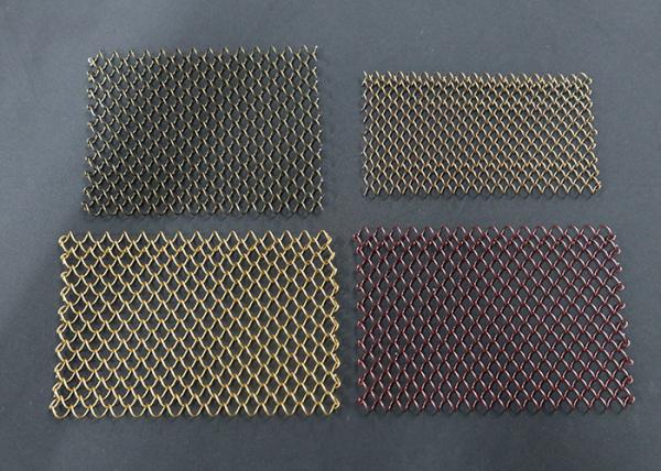 Lightweight 1.2mm Chain Link Curtain Decorative Aluminium Metal For Indoor Ceiling