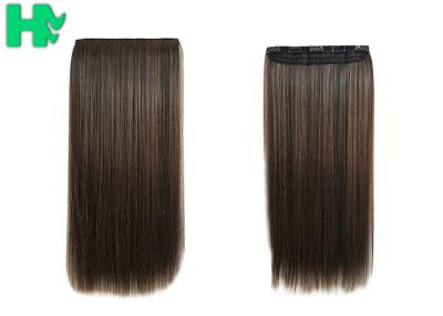 Straight Popular Synthetic Human Hair Extensions , New Stylish Comfortable Synthetic Fibre Hair Extensions