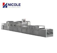 Máquina industrial do túnel de secagem do SUS 304 mais secos da máquina da micro-ondas do controle do PLC