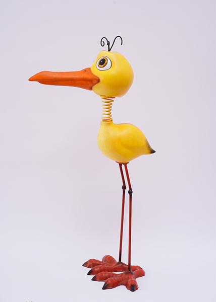 Os ornamento do jardim da jarda do metal do ODM projetam Art Metal Bird Handmade