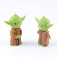 O PVC personalizou dado forma por Usb instantâneo 2,0 e 3,0 da movimentação do Usb de Yoda Star Wars do mestre