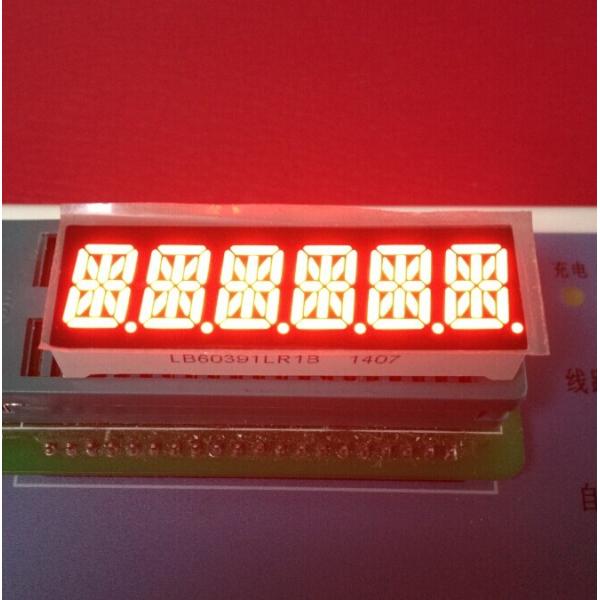 Super Bright Red 6 Digit 10mm 14 Segment LED Display Common Anode For Taximeter