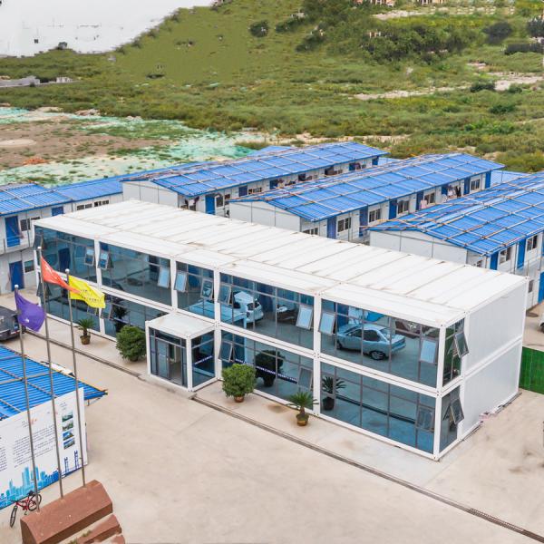 Apartamento de aço pré-fabricado avó casa plana de 40 pés casa de contêiner com frete grátis