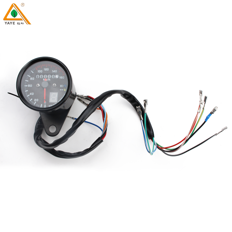 Hot Selling RTS Universal Motorcycle Dual Odometer Speedometer Gear Digital Display with LED Indicator