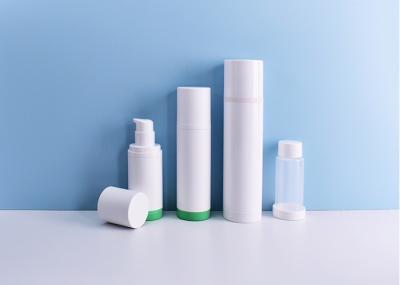 Eco Plastic Refill Airless Cosmeic Packaging Cylinder Round PP Refillable Airless Pump Dispenser Wholesale Custom