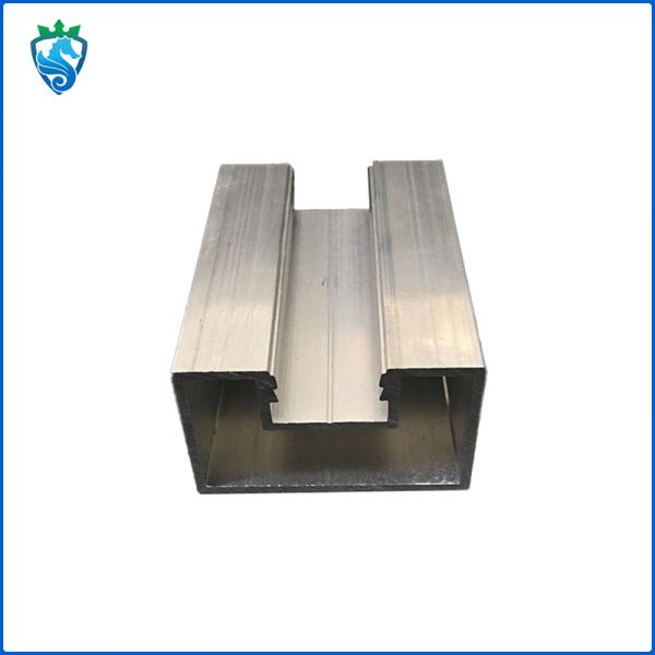 Frameless Balustrade Aluminum Handrail Profiles U Channel Glass Railing