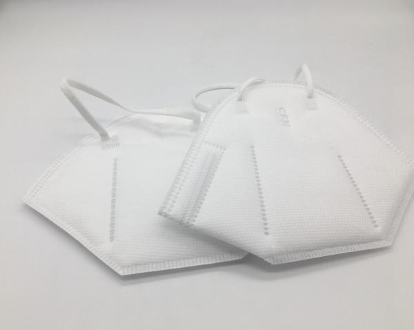 White Disposable Medical Face Mask , 5 Layers KN95 Face Mask