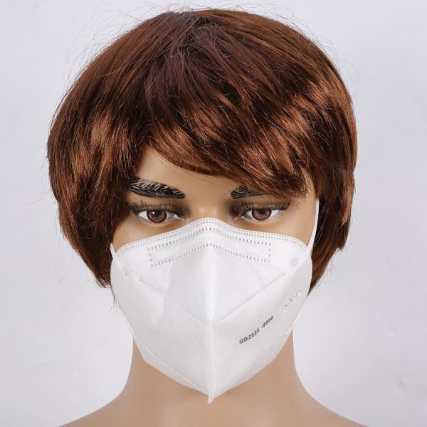 In Stock Disposable Protective Nonwoven KN95 Folding Half Face Mask for civil use