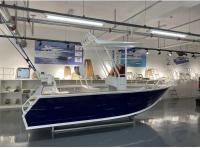 Type de carburant à l'essence Console centrale de cabine en aluminium Bateaux pour la pêche sur mesure