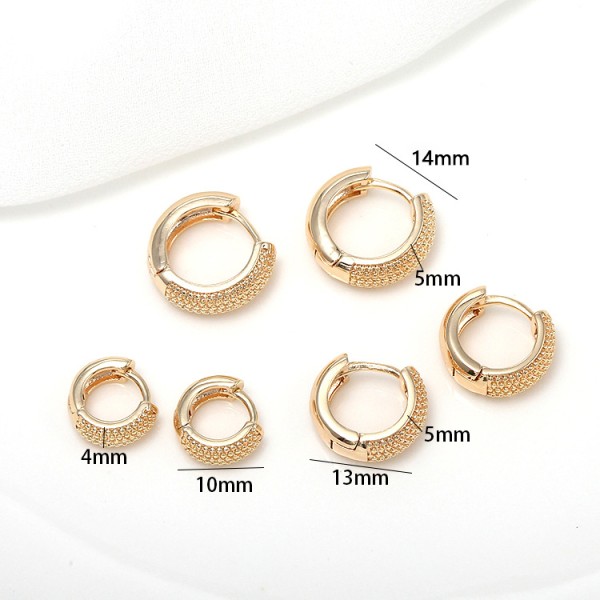 New Design  14K Gold Plated Hoop Earrings