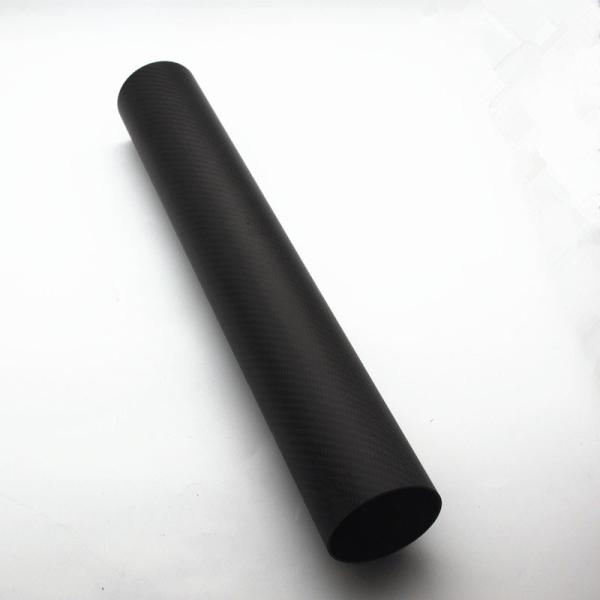 Round Glossy 3K Carbon Fiber Tube High Strength Roll Wrapped CF Tubes