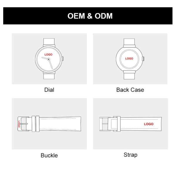 Механизм W0063L SHX Кварцевые наручные часы с кожаным ремешком Внутренние