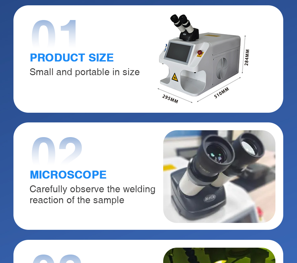 200W Portable Jewelry Laser Spot Welder High Precision Desktop Soldering Machine For Gold Silver Factory Price