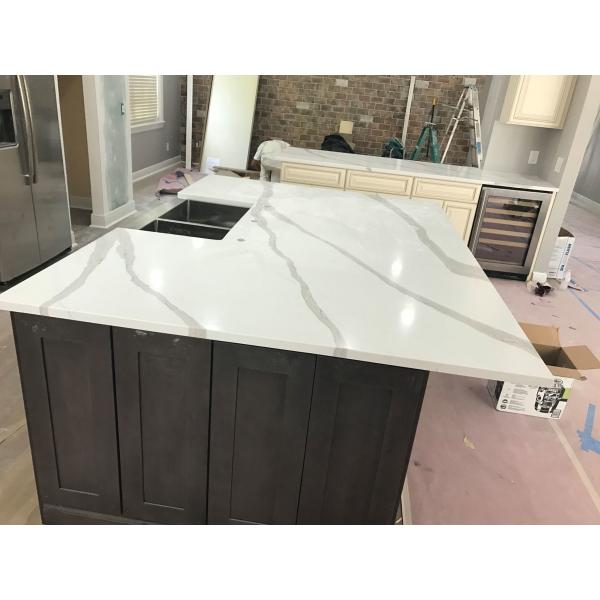 Popular Quartz Stone Countertops With Veins 400 Kinds Colors Optional