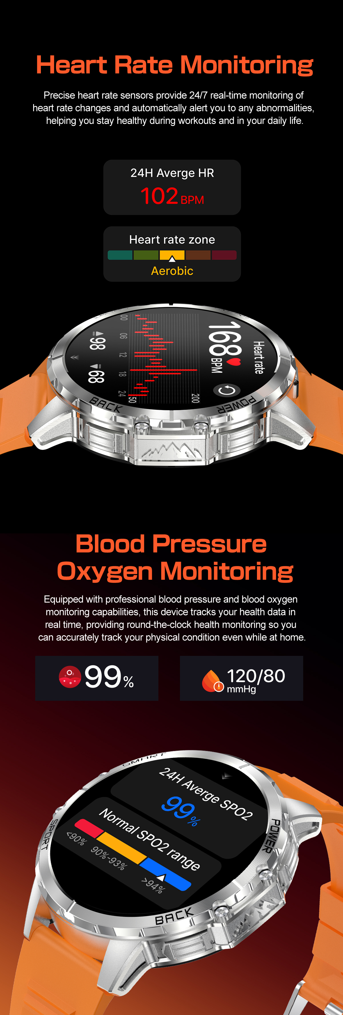 K77 Android Smartwatch Call IP67 Waterproof IPS Fitness Tracker Heart Rate Monitor Sleep Tracker Multi-Sport Silicone Alloy Case