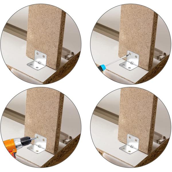 Muebles de madera proyectos de trabajo de la madera accesorios de hardware soportes de esquina metálicos