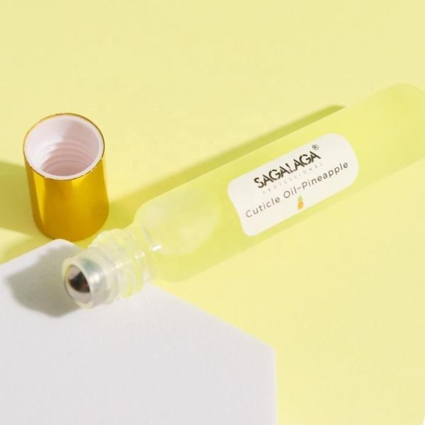 Pink Organic Vegan privé en gros en vrac Revitalizer Bouteille à rouleaux Étiquette stylo à ongles Réservoir d'huile de cuticule pour ongles personnalisé