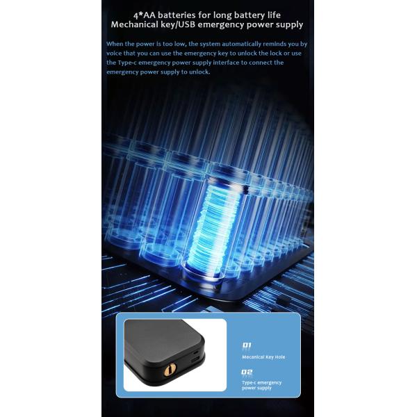 Сливер электронный дверной замок отпечаток пальца дверной замок CE RoHS одобрение