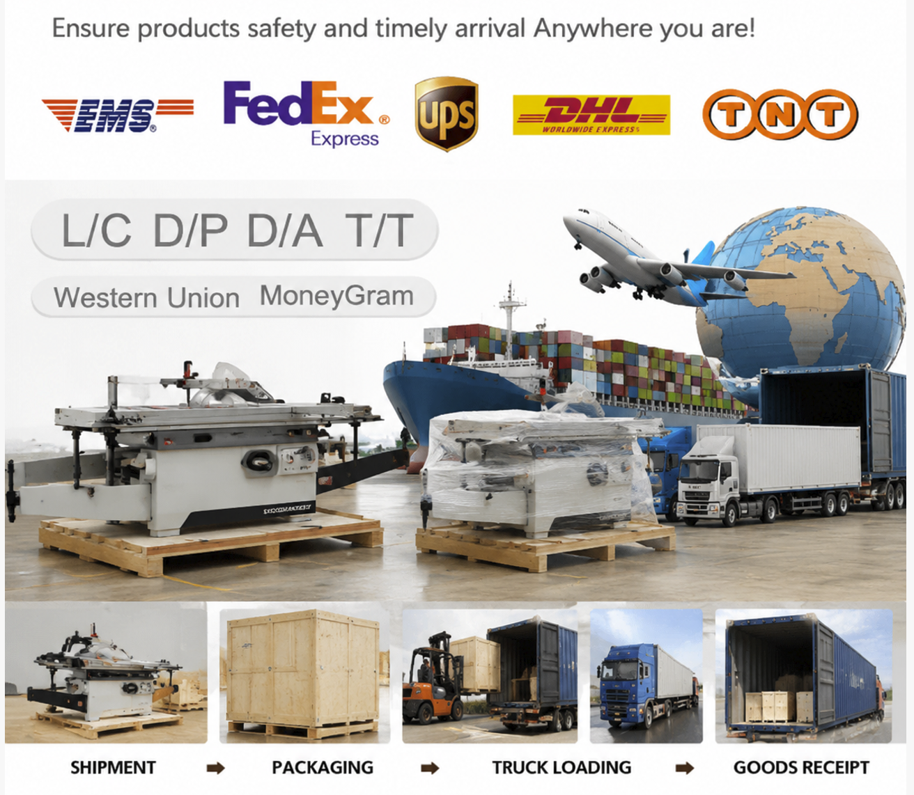 WPC Door Frame Cutting Machine Lock Tongue Hole Milling Drilling Manufacturing