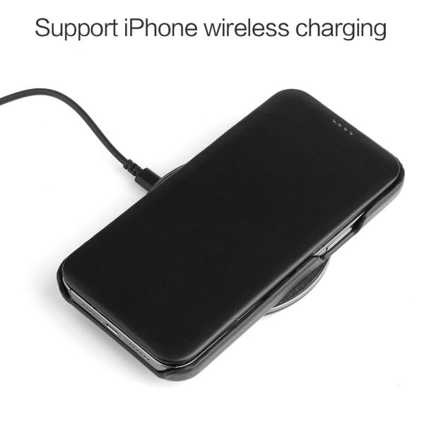 Exquisite Luxury Genuine Leather Phone Cases OEM Iphone 14 Magnetic Case