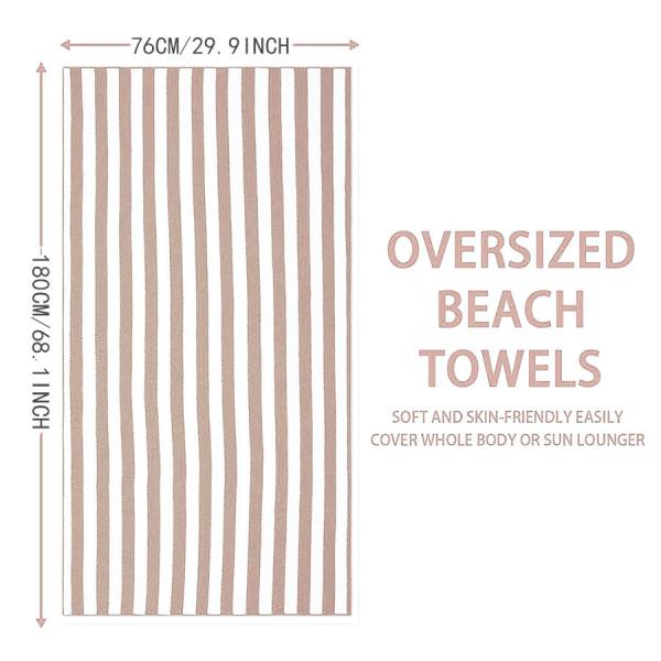 76*180cm Cotton Beach Towels Comfortable With Modern Minimalist Style