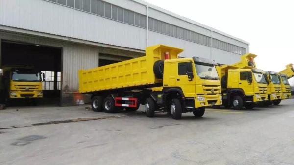 Yellow Color Heavy Duty Trucks Heavy Load Truck 8x4 Drive 4 Axel