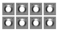 Carbide quadrado inserção de ranhuras 100% Carbide de tungstênio