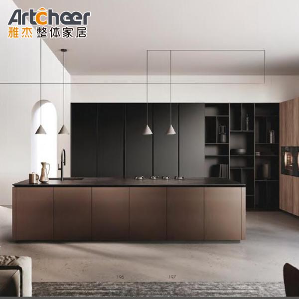 E0 класс остров дома кухня шкаф плоский пакет дизайн для современного домашнего декора